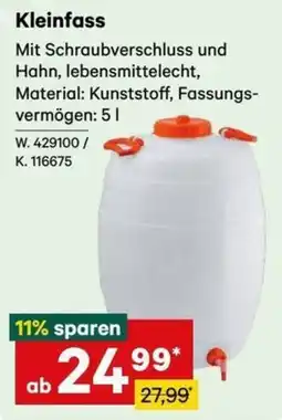 Lagerhaus Graz Land Kleinfass Angebot