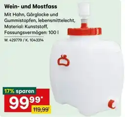 Lagerhaus Graz Land Wein- und Mostfass Angebot