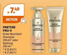 Müller Pantene Pro-V Grow Abundant Shampoo oder Spülung Angebot