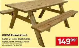 Lagerhaus Graz Land IMPOS Picknicktisch Angebot