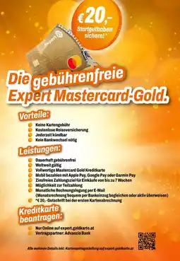 Expert Expert Mastercard-Gold Angebot
