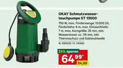 Lagerhaus Graz Land OKAY Schmutzwassertauchpumpe ST 13000 Angebot
