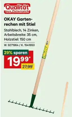 Lagerhaus Graz Land OKAY Gartenrechen mit Stiel Angebot