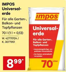 Lagerhaus Impos Universal-erde Angebot