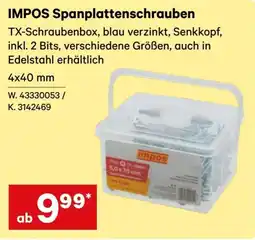 Lagerhaus IMPOS Spanplattenschrauben Angebot