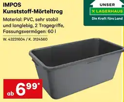 Lagerhaus IMPOS Kunststoff-Mörteltrog Angebot