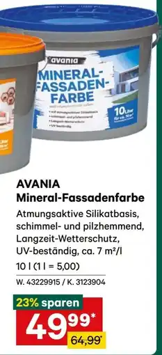 Lagerhaus Avania Mineral-Fassadenfarbe Angebot