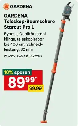 Lagerhaus GARDENA Teleskop-Baumschere Starcut Pro L Angebot