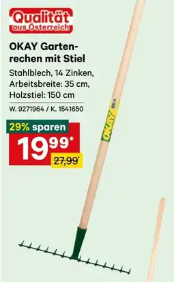 Lagerhaus OKAY Gartenrechen mit Stiel Angebot