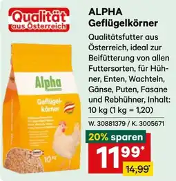 Lagerhaus Alpha Geflügelkörner Angebot