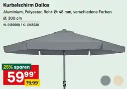 Lagerhaus Kurbelschirm Dallas Angebot