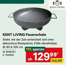 Lagerhaus KENT LIVING Feuerschale Angebot