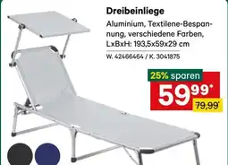 Lagerhaus Dreibeinliege Angebot