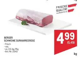 Metro BERGER SCHWEINE SURKARREEROSE Angebot