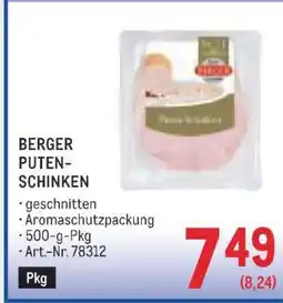 Metro Berger Puten-schinken Angebot