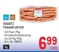 Metro Radatz Frankfurter Angebot