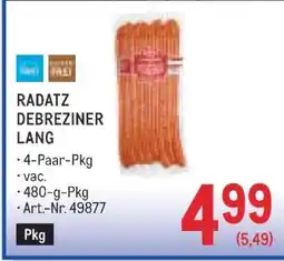 Metro RADATZ DEBREZINER LANG Angebot