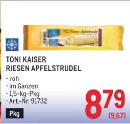 Metro TONI KAISER RIESEN APFELSTRUDEL Angebot