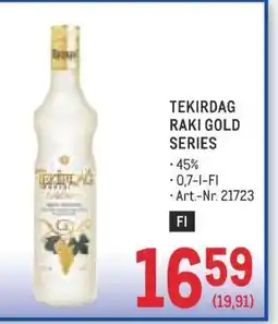 Metro Tekirdag Raki Gold Series Angebot