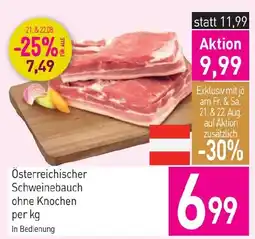 Sutterlüty Österreichischer Schweinebauch ohne Knochen Angebot