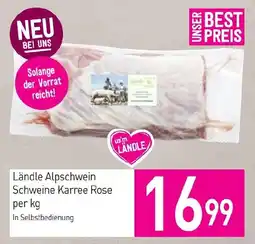 Sutterlüty Ländle Alpschwein Schweine Karree Rose Angebot