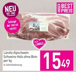 Sutterlüty Ländle Alpschwein Schweine Hals ohne Bein Angebot