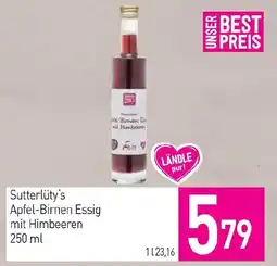 Sutterlüty Sutterlüty's Apfel-Birnen Essig mit Himbeeren Angebot