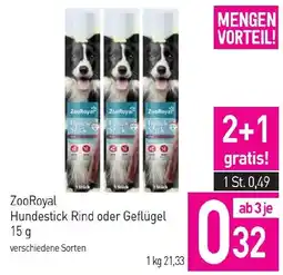 Sutterlüty ZooRoyal Hundestick Rind oder Geflügel Angebot