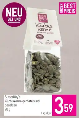 Sutterlüty Sutterlüty's Kürbiskerne geröstet und gesalzen Angebot