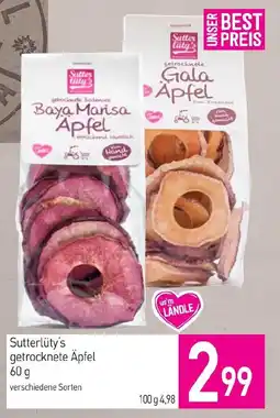 Sutterlüty Sutterlüty's getrocknete Äpfel Angebot
