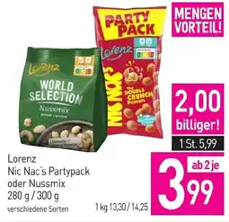 Sutterlüty Lorenz Nic Nac's Partypack oder Nussmix Angebot