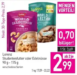 Sutterlüty Lorenz Studentenfutter oder Edelnüsse Angebot