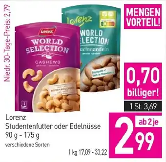 Sutterlüty Lorenz Studentenfutter oder Edelnüsse Angebot