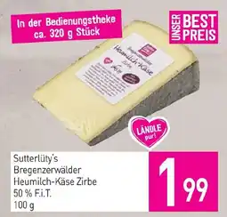 Sutterlüty Sutterlüty's Bregenzerwälder Heumilch-Käse Zirbe Angebot