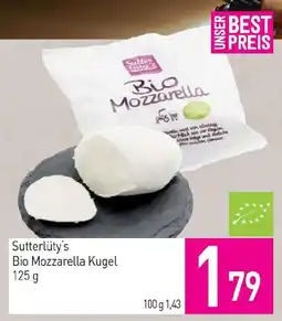 Sutterlüty Sutterlüty's Bio Mozzarella Kugel Angebot