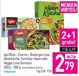 Sutterlüty Iglo Röst-, Creme-, Buttergemüse, Ideenküche, Gemüse-Ideen oder Veggie Love Gemüse Angebot