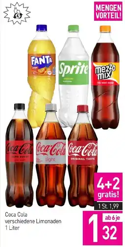 Sutterlüty Coca Cola verschiedene Limonaden Angebot