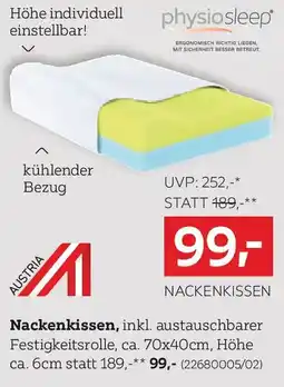 XXXLutz Physiosleep nackenkissen Angebot