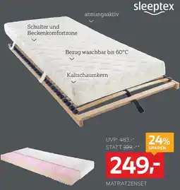 XXXLutz Sleeptex Matratzenset Angebot