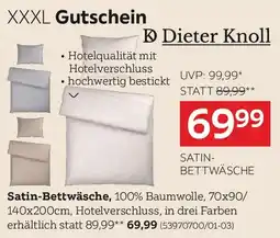 XXXLutz Dieter knoll satin bettwäsche Angebot