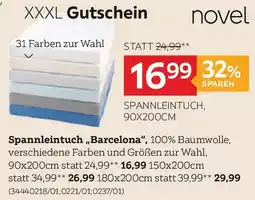 XXXLutz Novel Spannleintuch, ,,Barcelona" Angebot