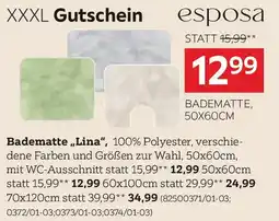 XXXLutz Esposa Badematte ,,Lina" Angebot