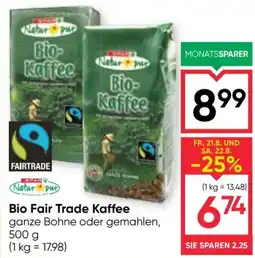 Maximarkt Bio Fair Trade Kaffee Angebot