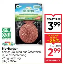 Maximarkt Bio-Burger Angebot