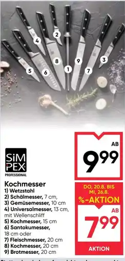 Maximarkt SiMPeX Professional Kochmesser Angebot