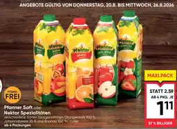 Maximarkt Pfanner Saft oder Nektar Spezialitäten Angebot