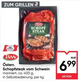 Maximarkt Österr. Schopfsteak vom Schwein Angebot