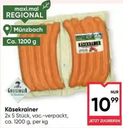 Maximarkt Käsekrainer Angebot