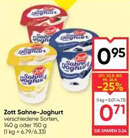 Maximarkt Zott Sahne-Joghurt Angebot