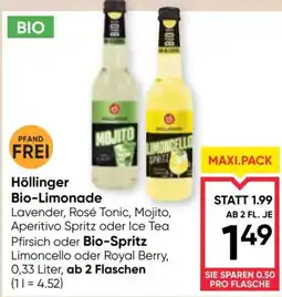 Maximarkt Höllinger Bio-Limonade Angebot